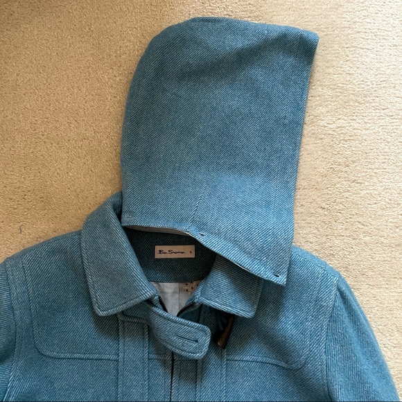 Ben Sherman Blue Wool Blend Coat Size S - Picture 15 of 16